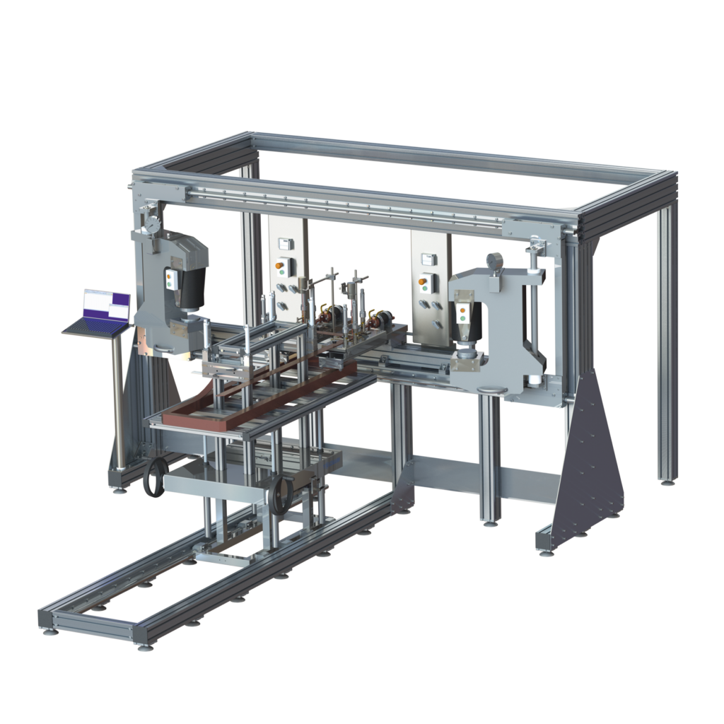 Pole coil brazing machine Volkmann